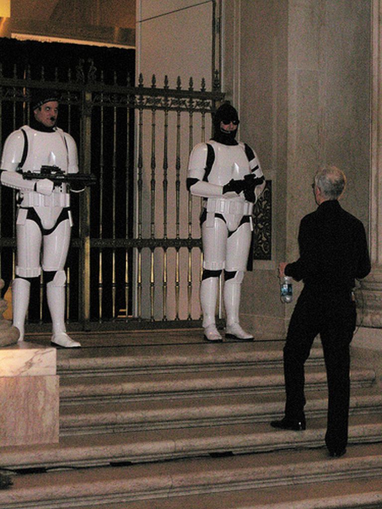 Stormtrooper with Anthony Daniels 1