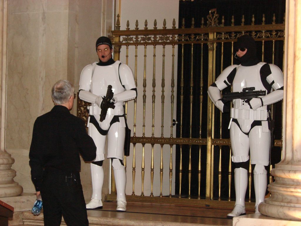 Stormtrooper with Anthony Daniels 2