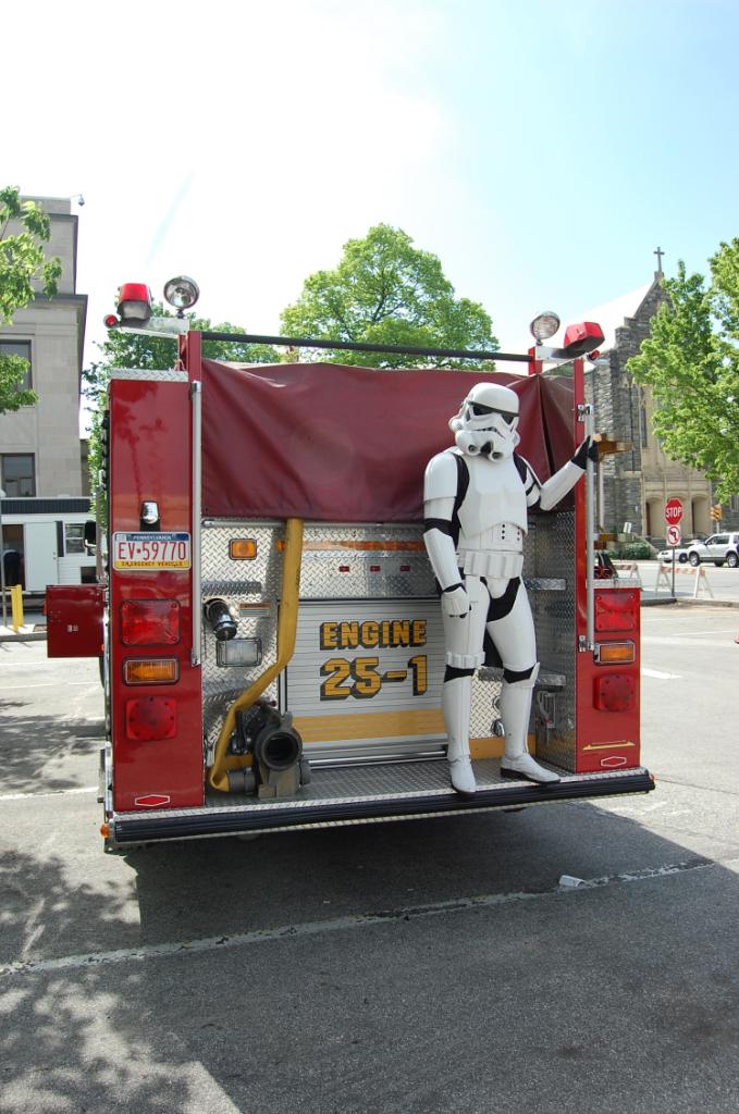 Stormtrooper on a Firetruck