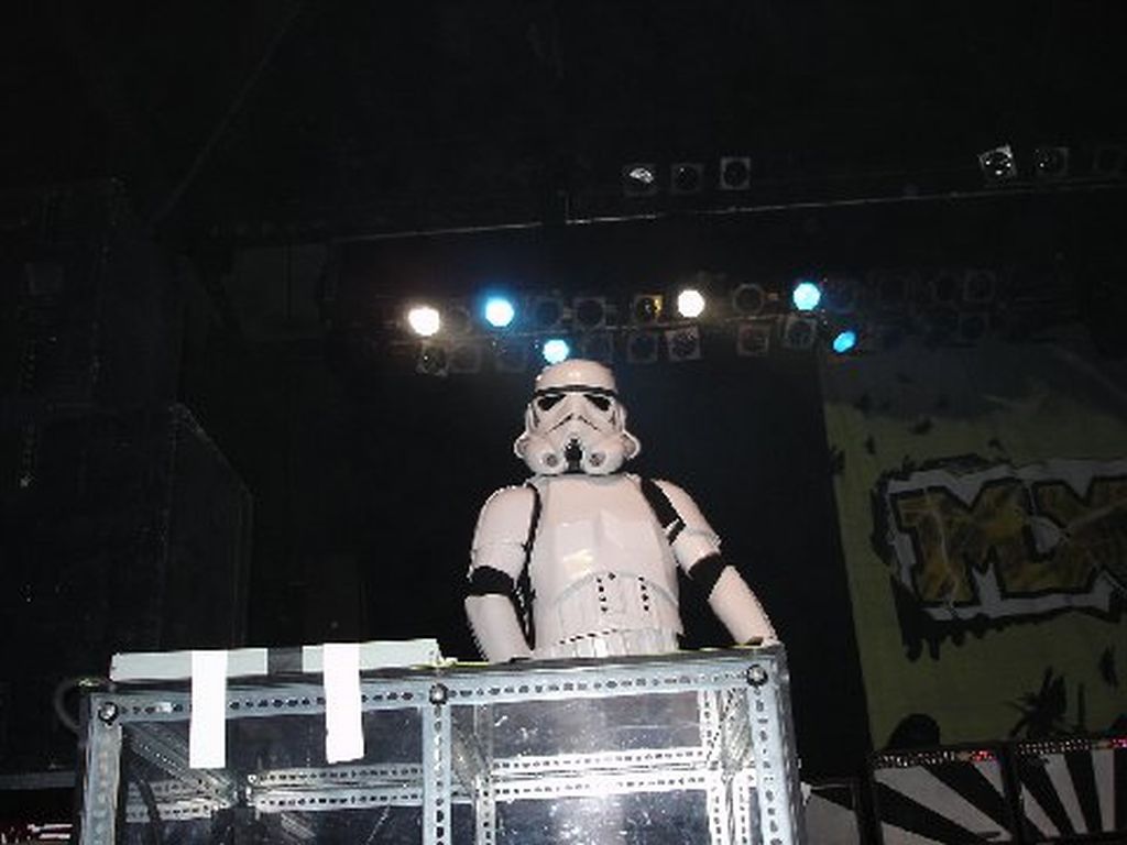Stormtrooper on stage with MXPX 6