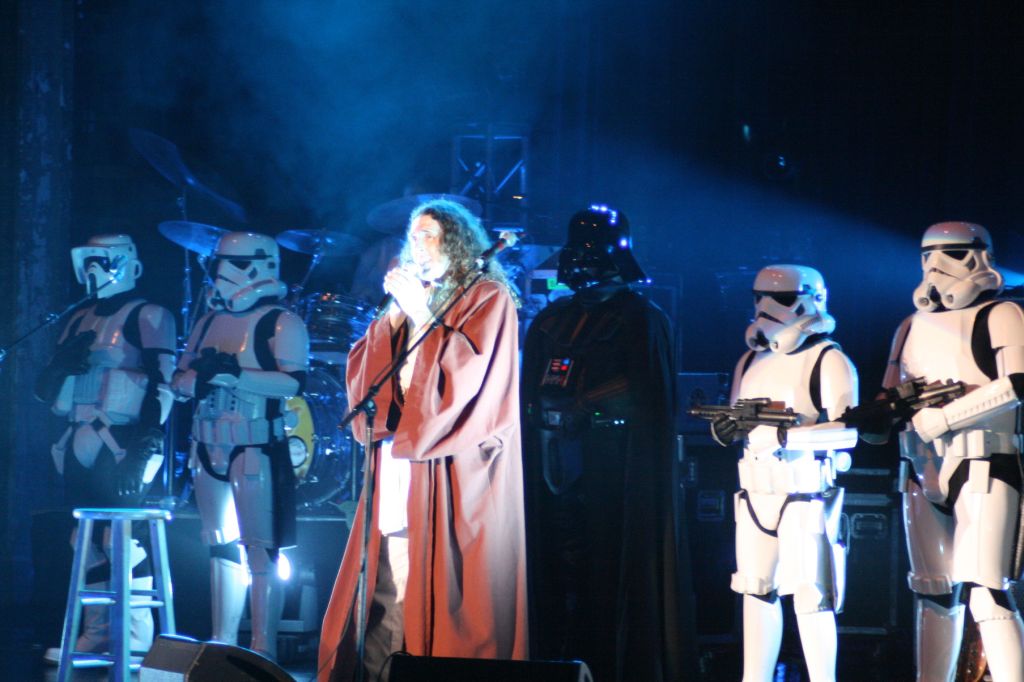 Stormtrooper on stage with Wierd Al 1