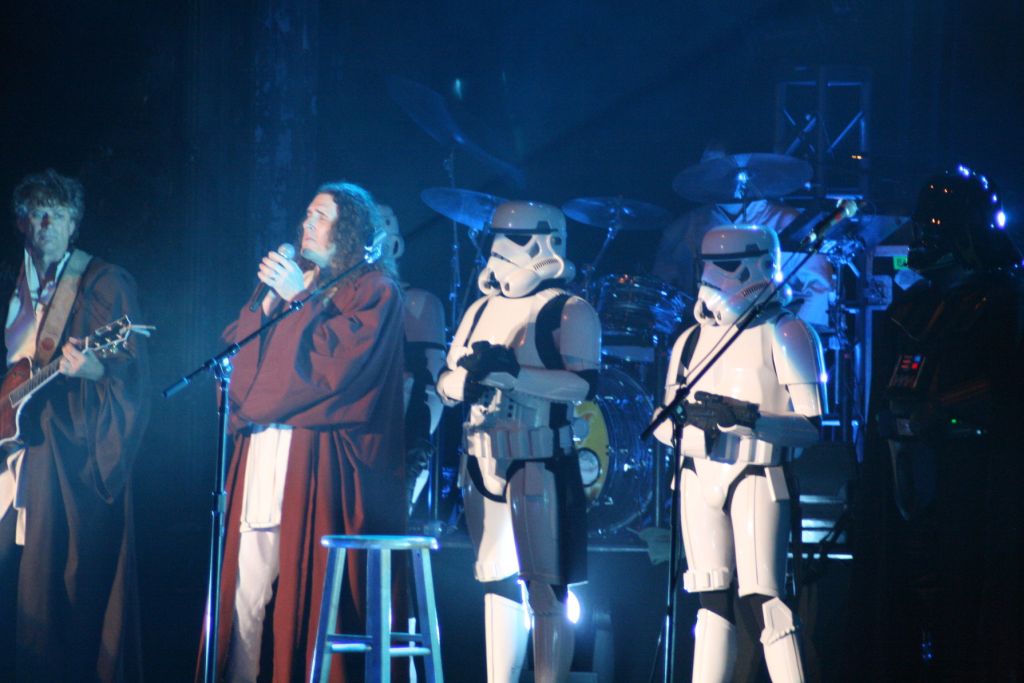 Stormtrooper on stage with Wierd Al 2